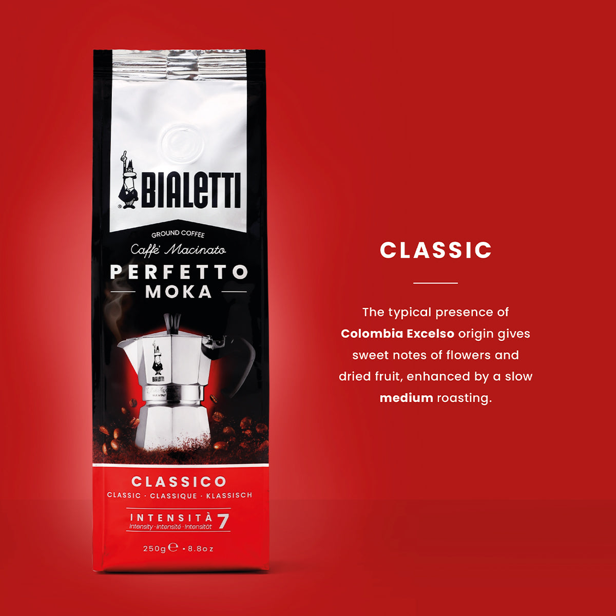 Bialetti Perfetto Moka Classico мелено кафе 250 g