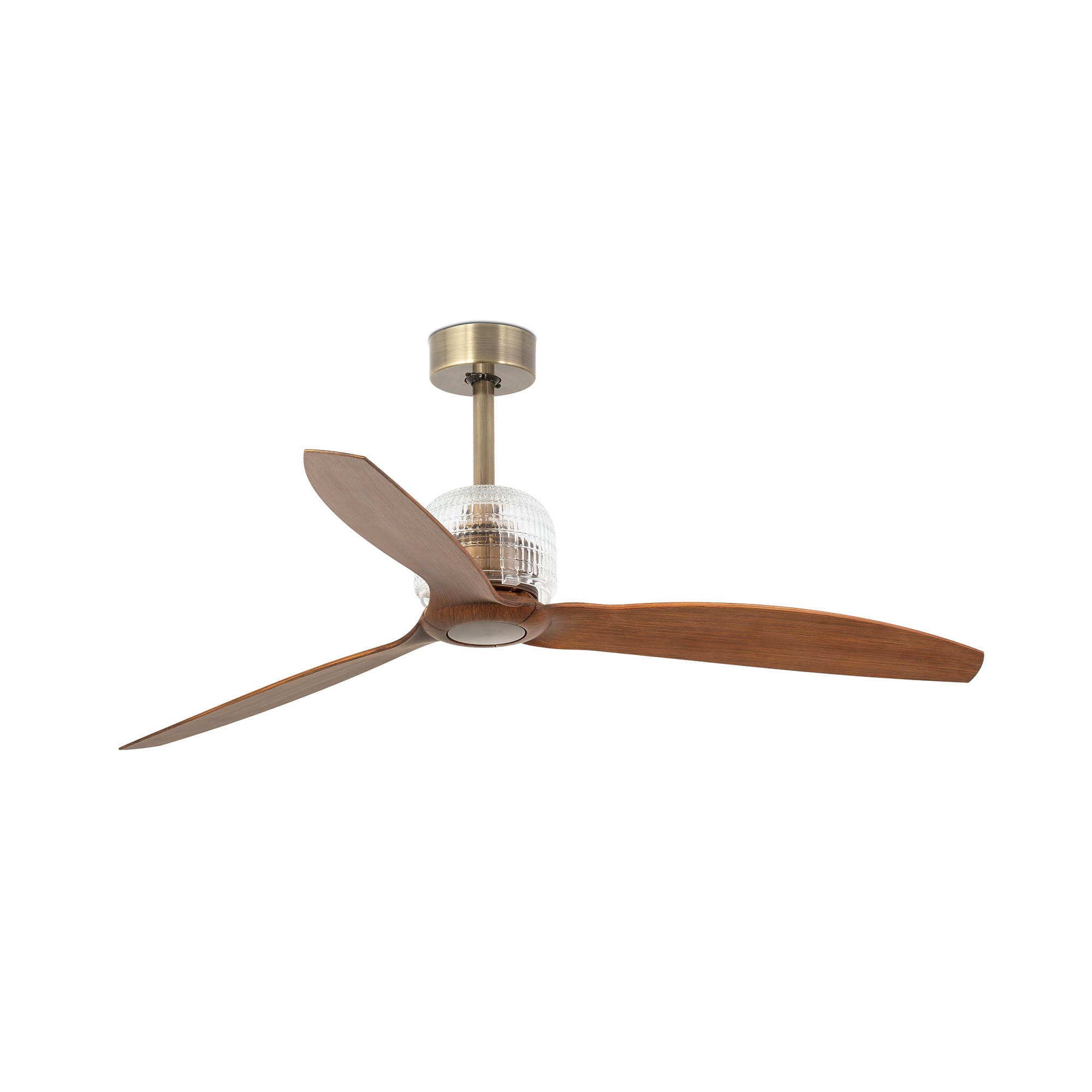 FARO Deco Fan M Ø1280mm – kućište Staro zlato lopatice Orah
