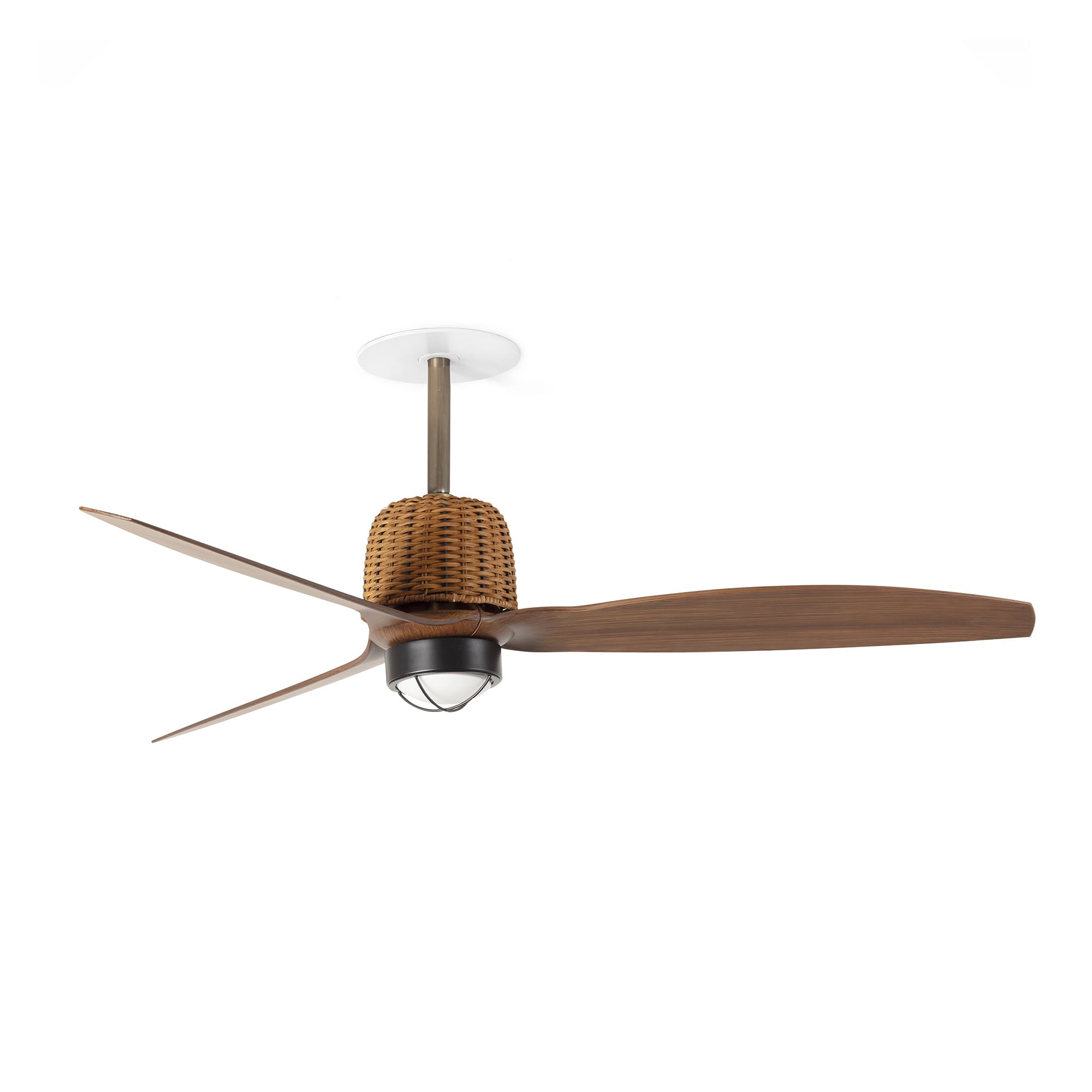 FARO Weaver Fan Ø1280mm – kućište Staro zlato lopatice Orah