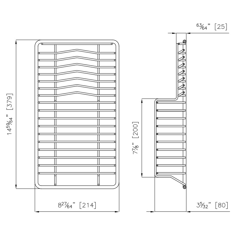Foster Stalak za tanjire inox 214×320 8100 303