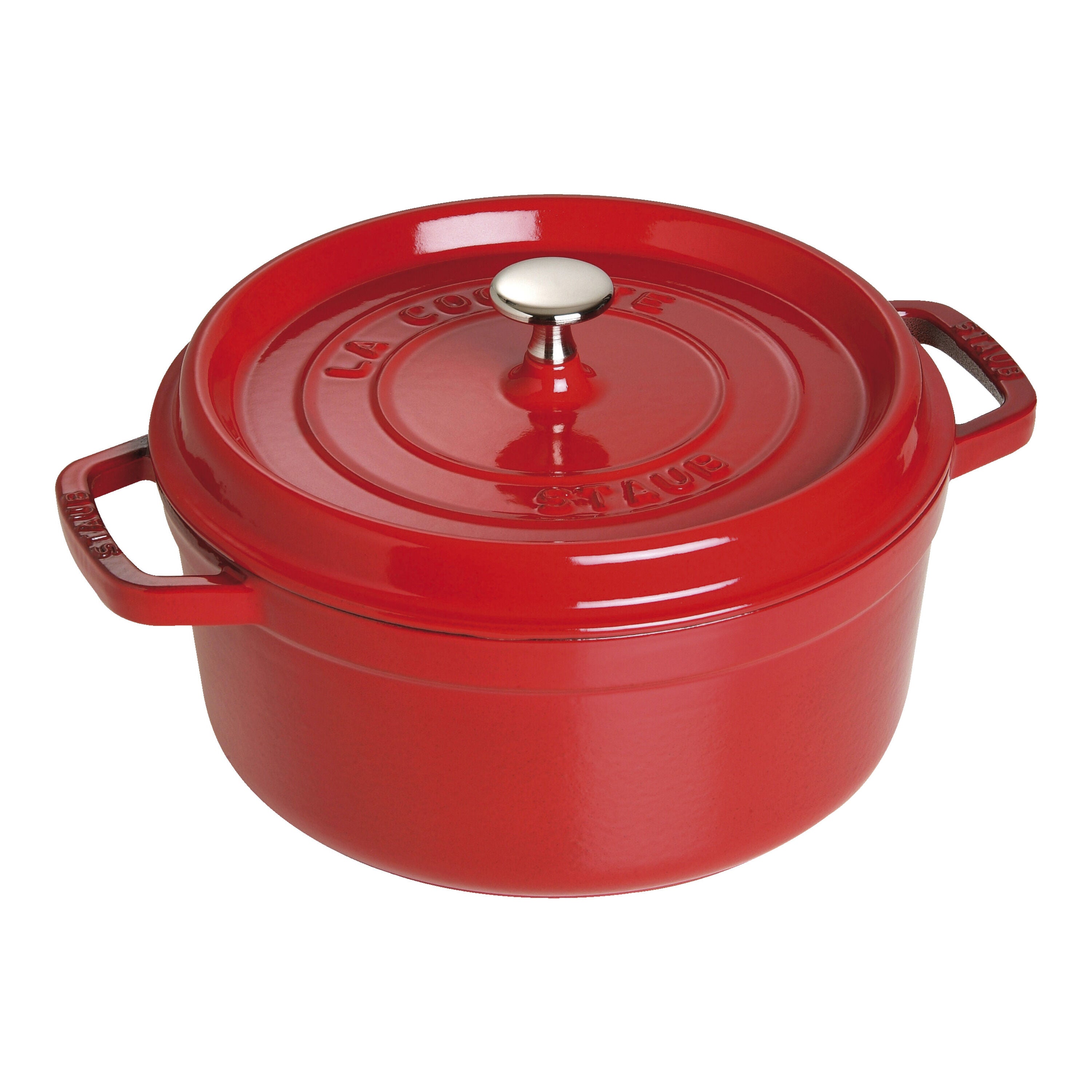 Staub La Cocotte 24 cm Cherry леано железно тенџере со капак