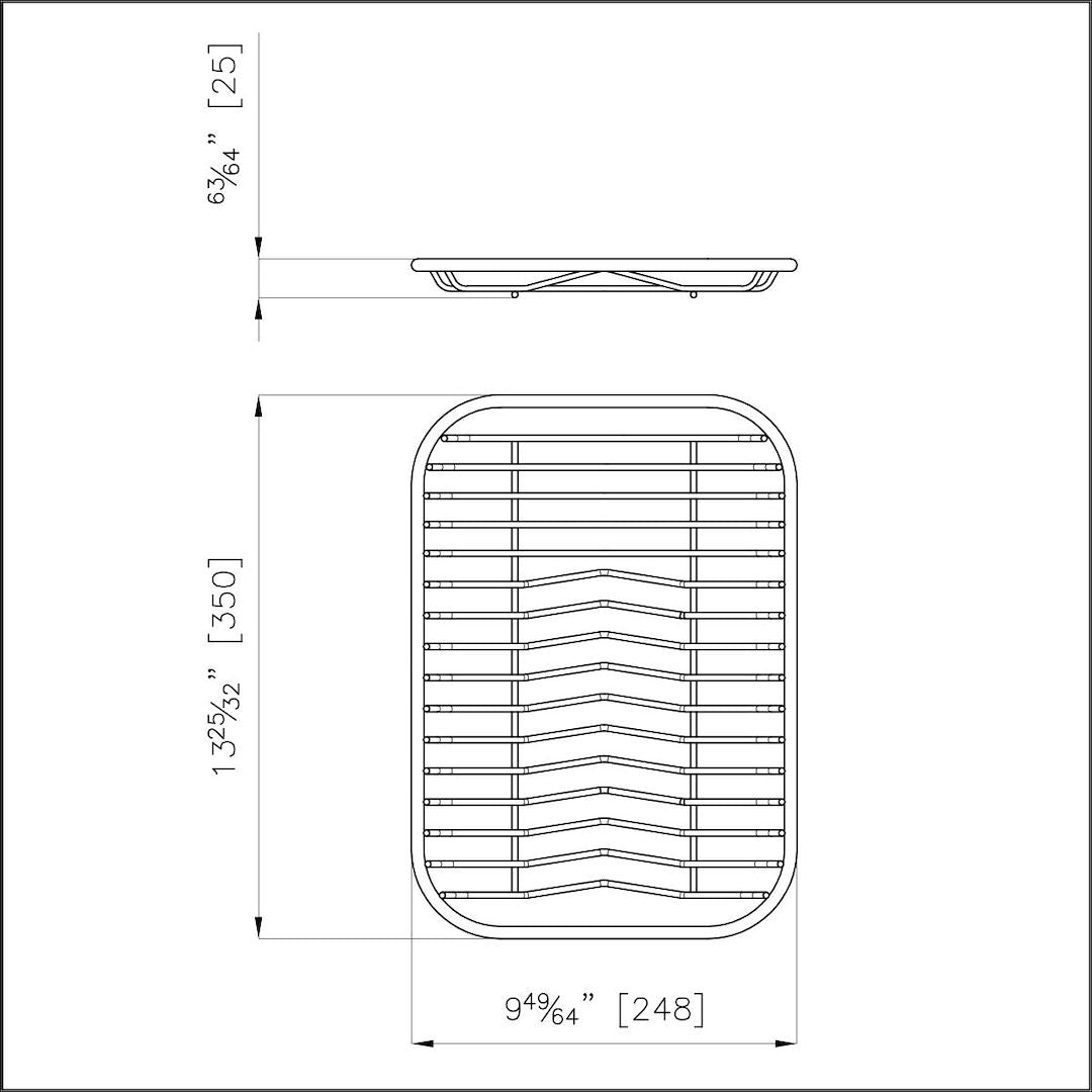 Foster Stalak za tanjire inox 25×35 8100 154