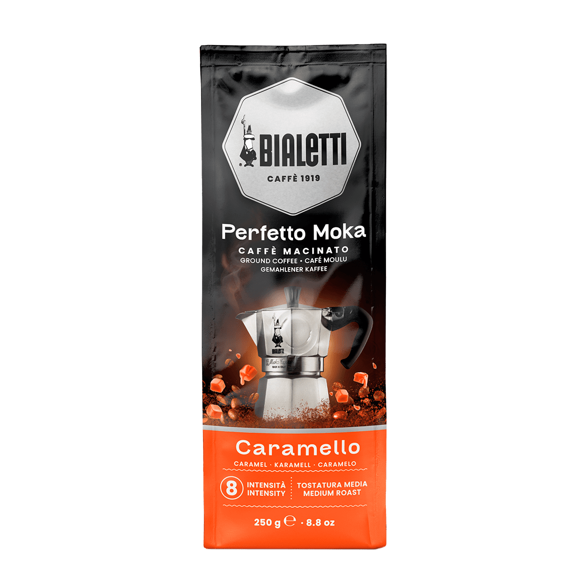 Bialetti Perfetto Moka Caramello мелено кафе 250 g