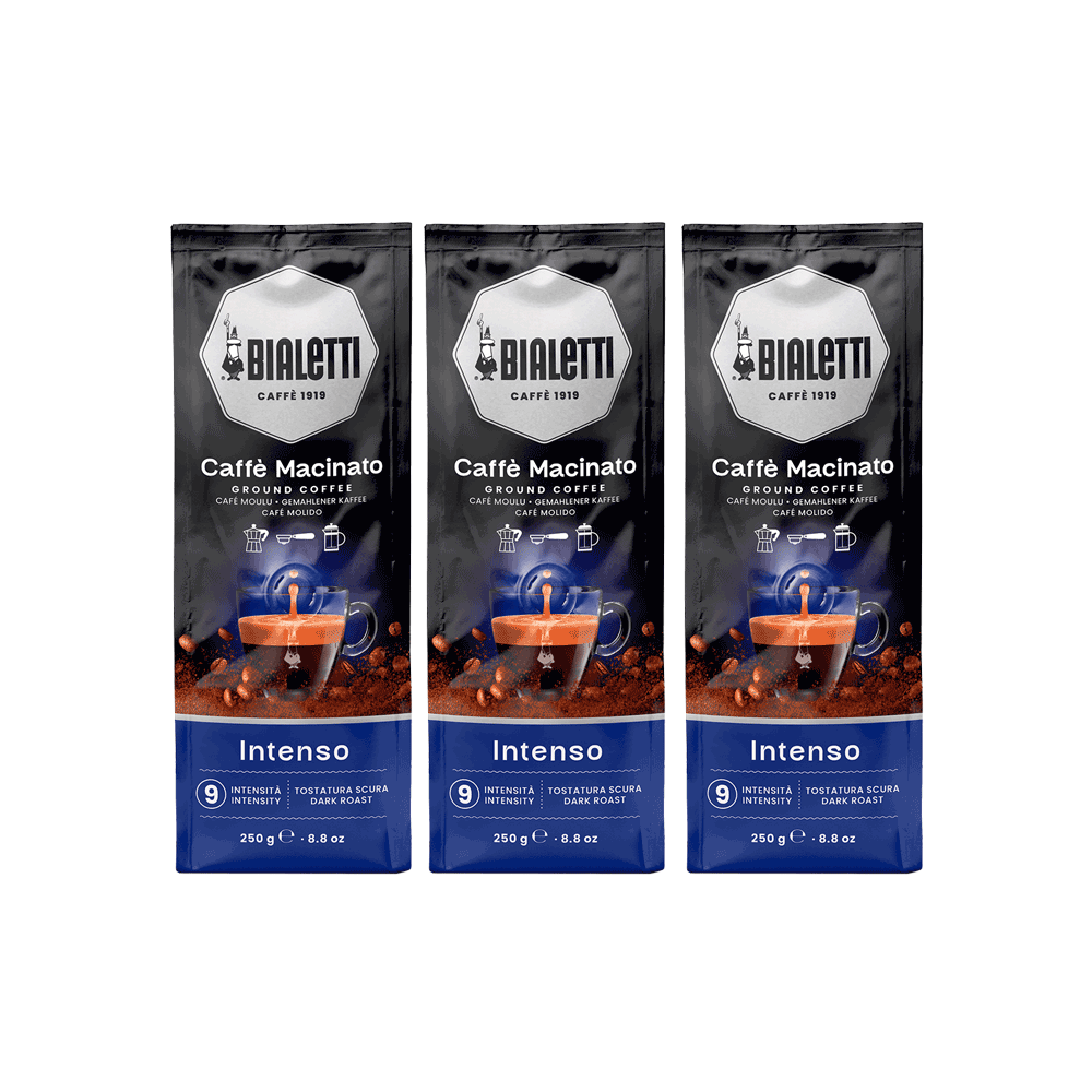 Bialetti - Caffe Macinato Intenso Espresso 250g сет од 3 пакувања