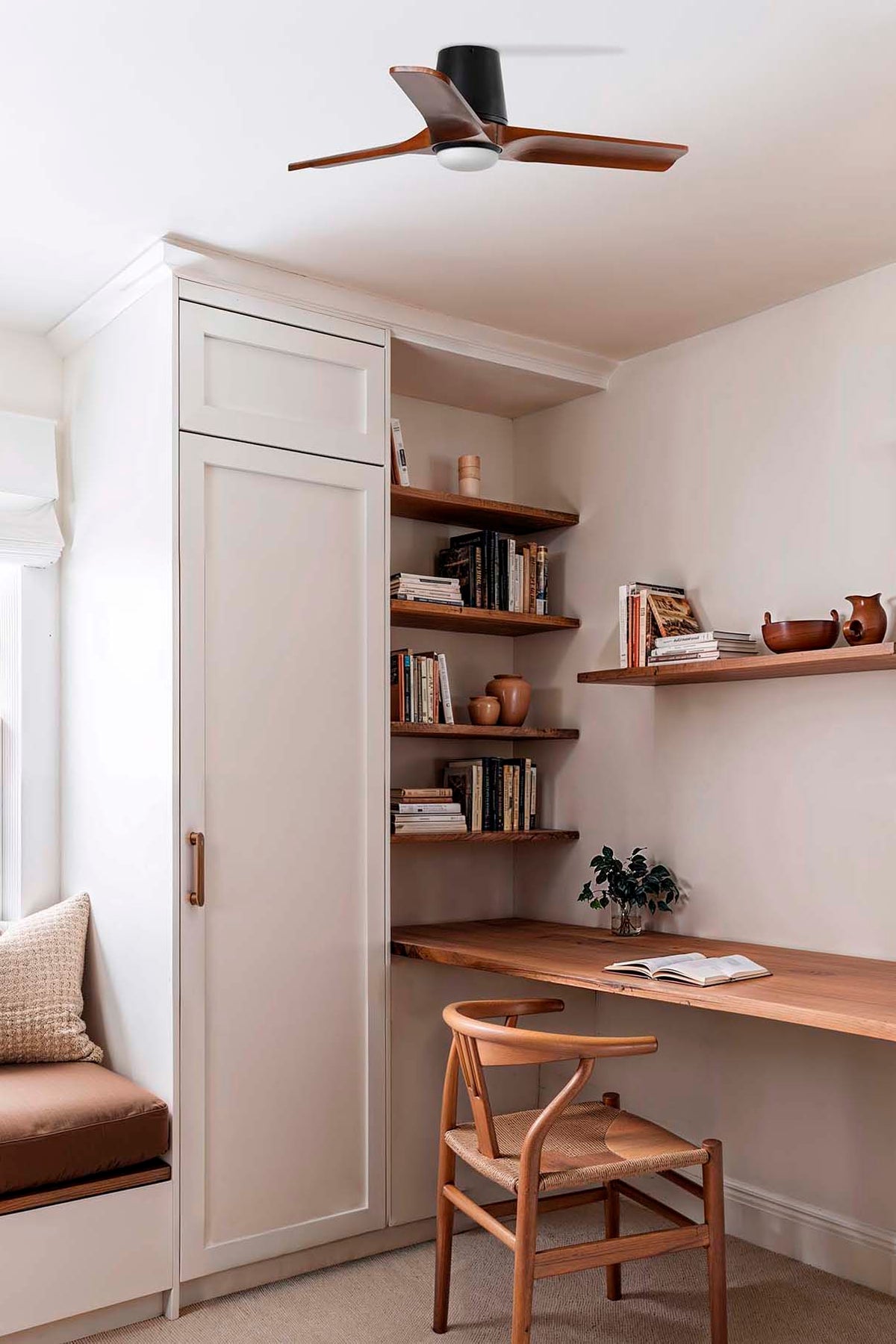 FARO Heywood Tub S Ø900mm – kućište Crna lopatice Orah