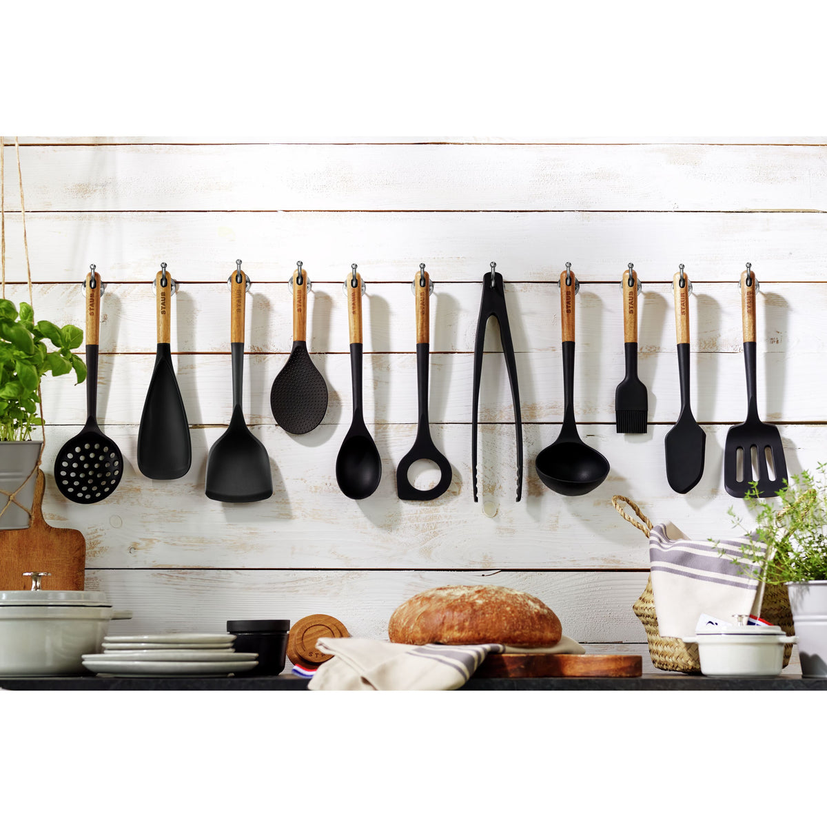 Staub Risotto spoon, black | silicone