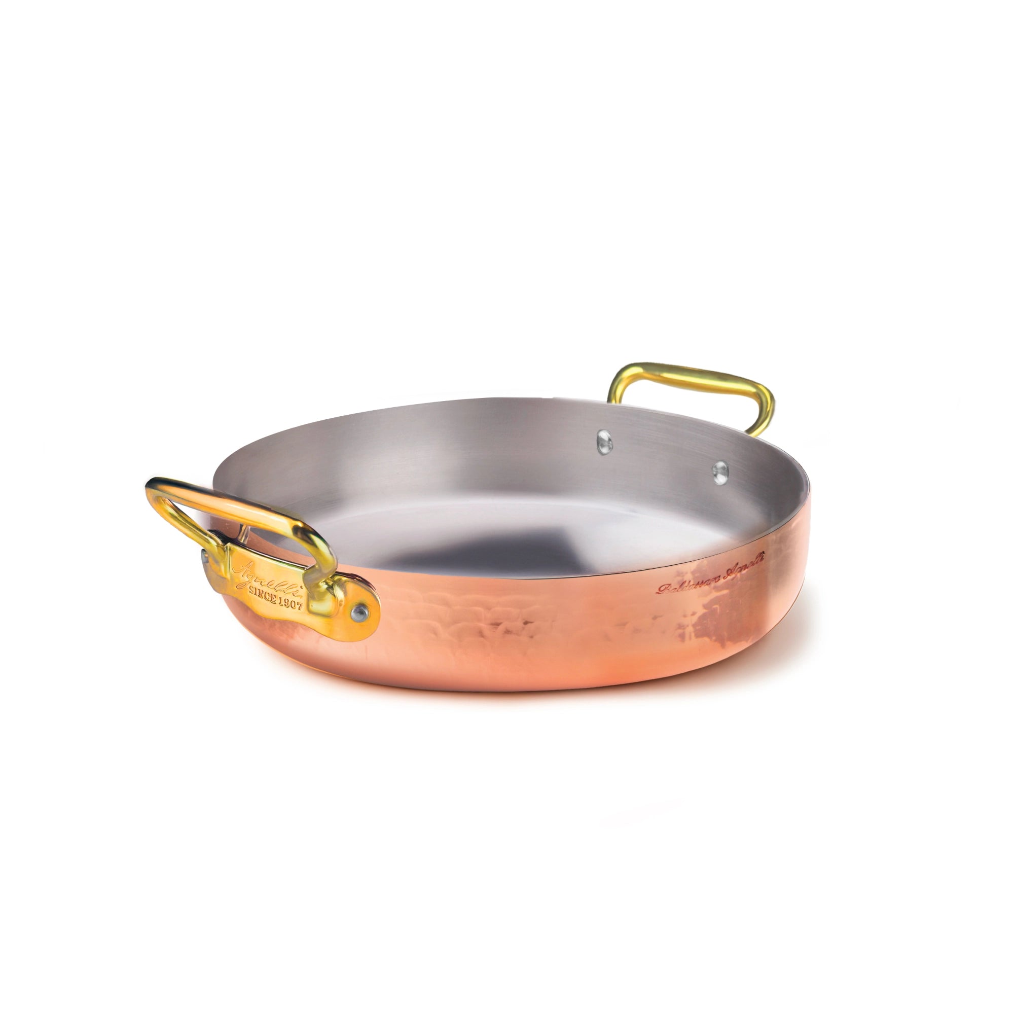 Agnelli tava — čekićani bakar 1907 PVD