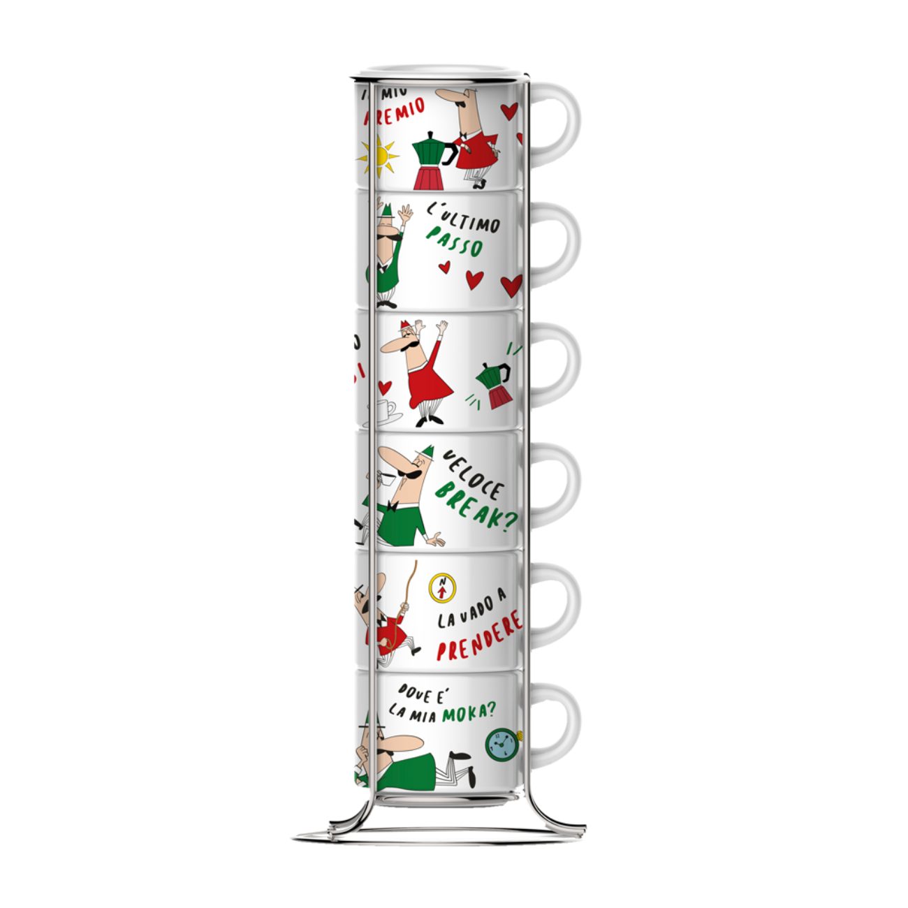 Bialetti Italia – сет од 6 еспресо шолјички