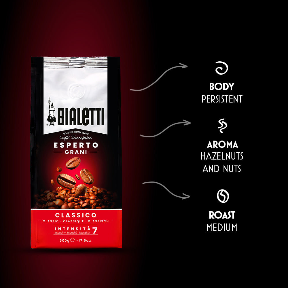 Bialetti ESPERTO GRANI CLASSICO кафе во зрно 500 g