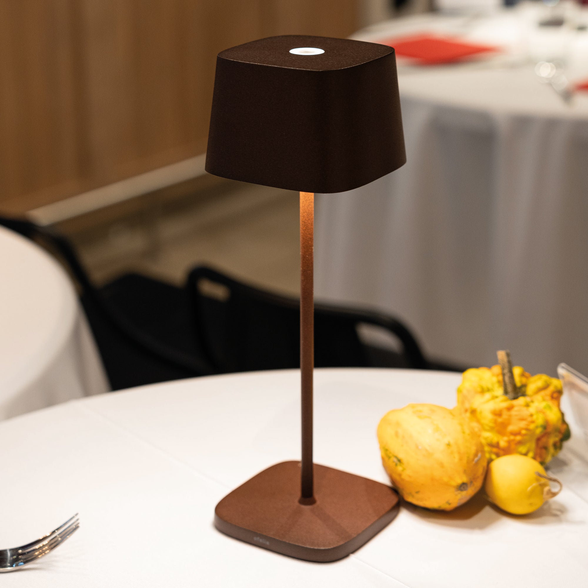 Zafferano Ofelia stona lampa Corten