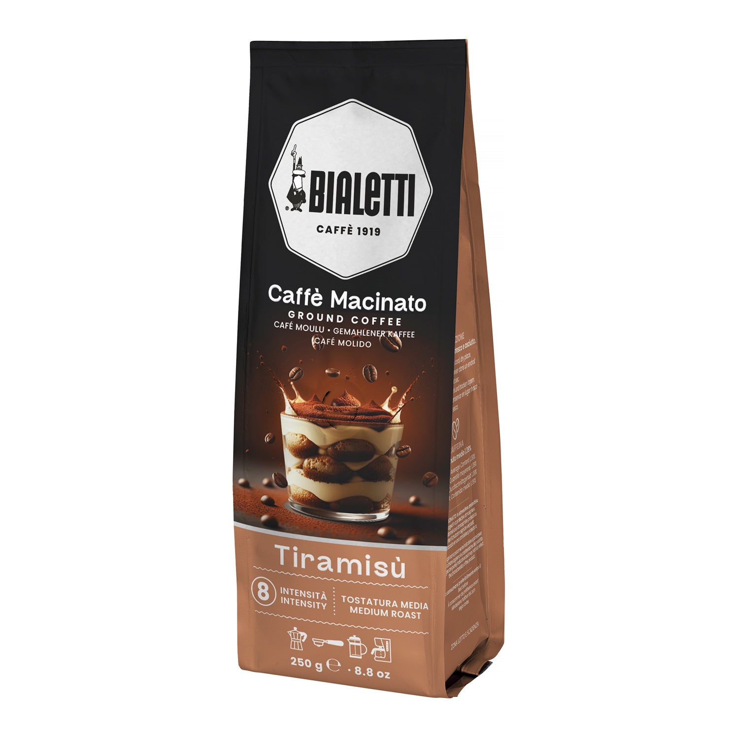 Bialetti Macinato Tiramisu Espresso мелено кафе 250g