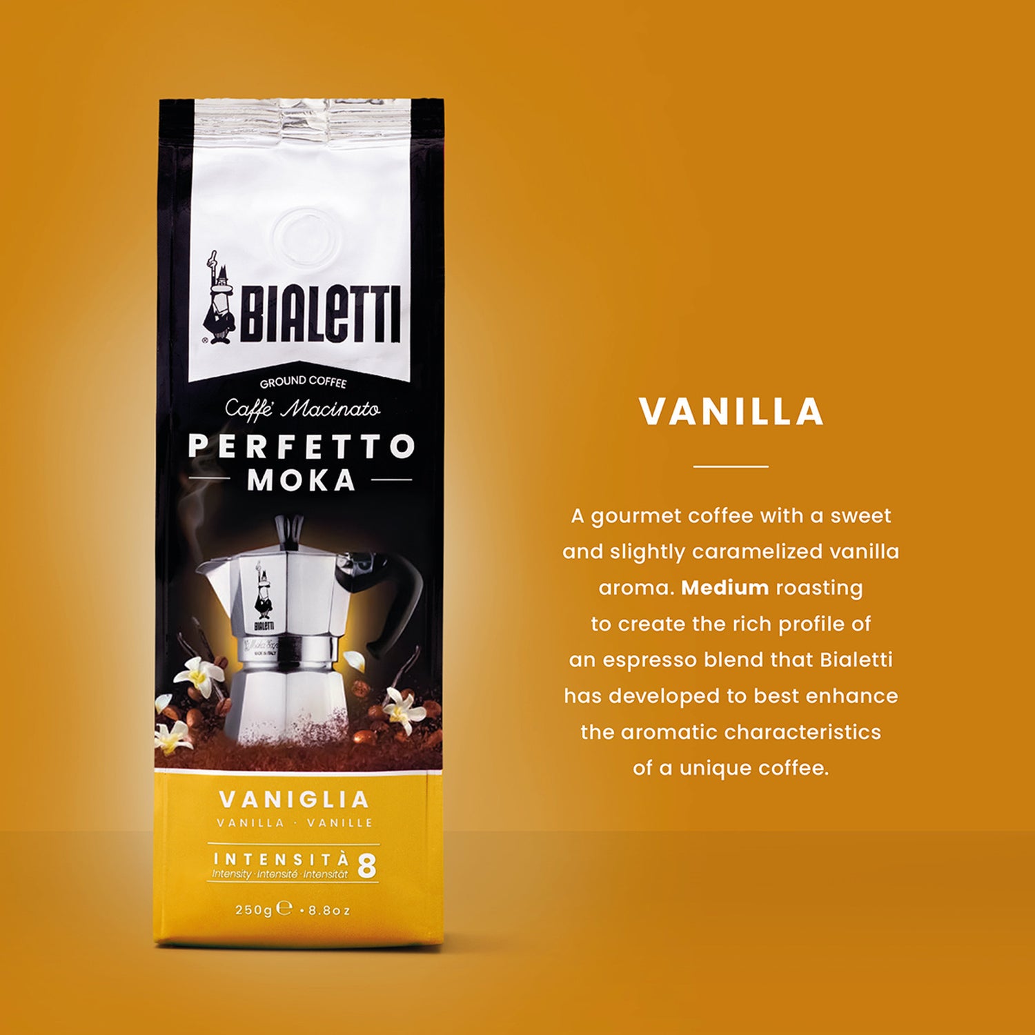Bialetti Perfetto Moka Vanilla 250g