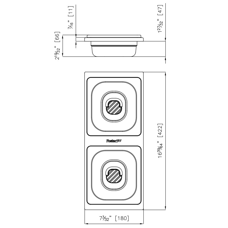 Foster Set 2 inox posude 8100 623