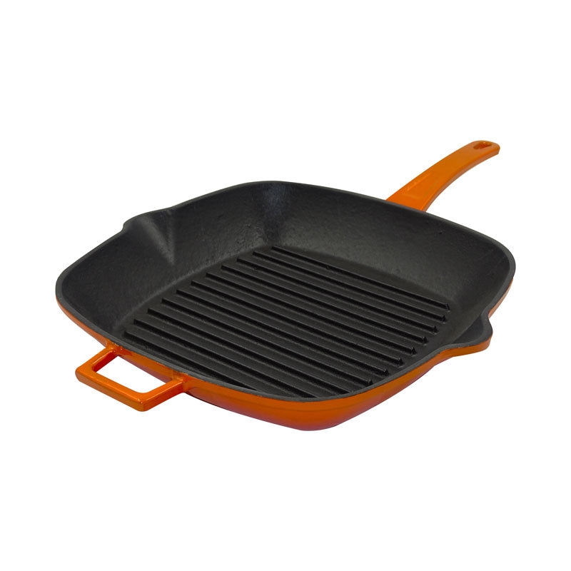 Agnelli pravougaoni grill, dvobojni — liveno gvožđe Slowcook