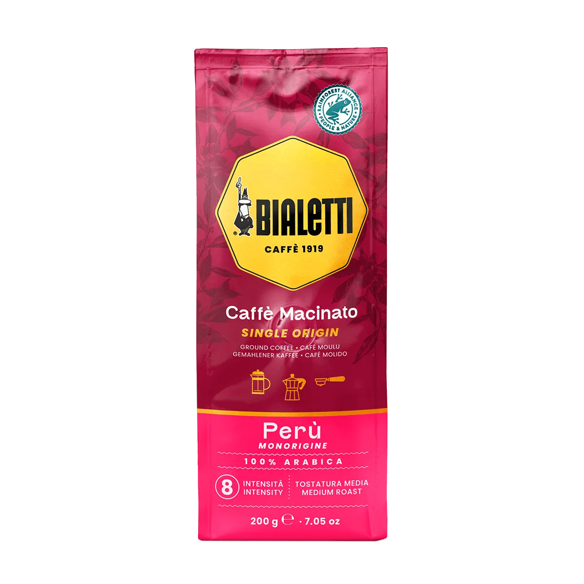 Bialetti Ground caffe – Monorigine Peru мелено кафе 200 g