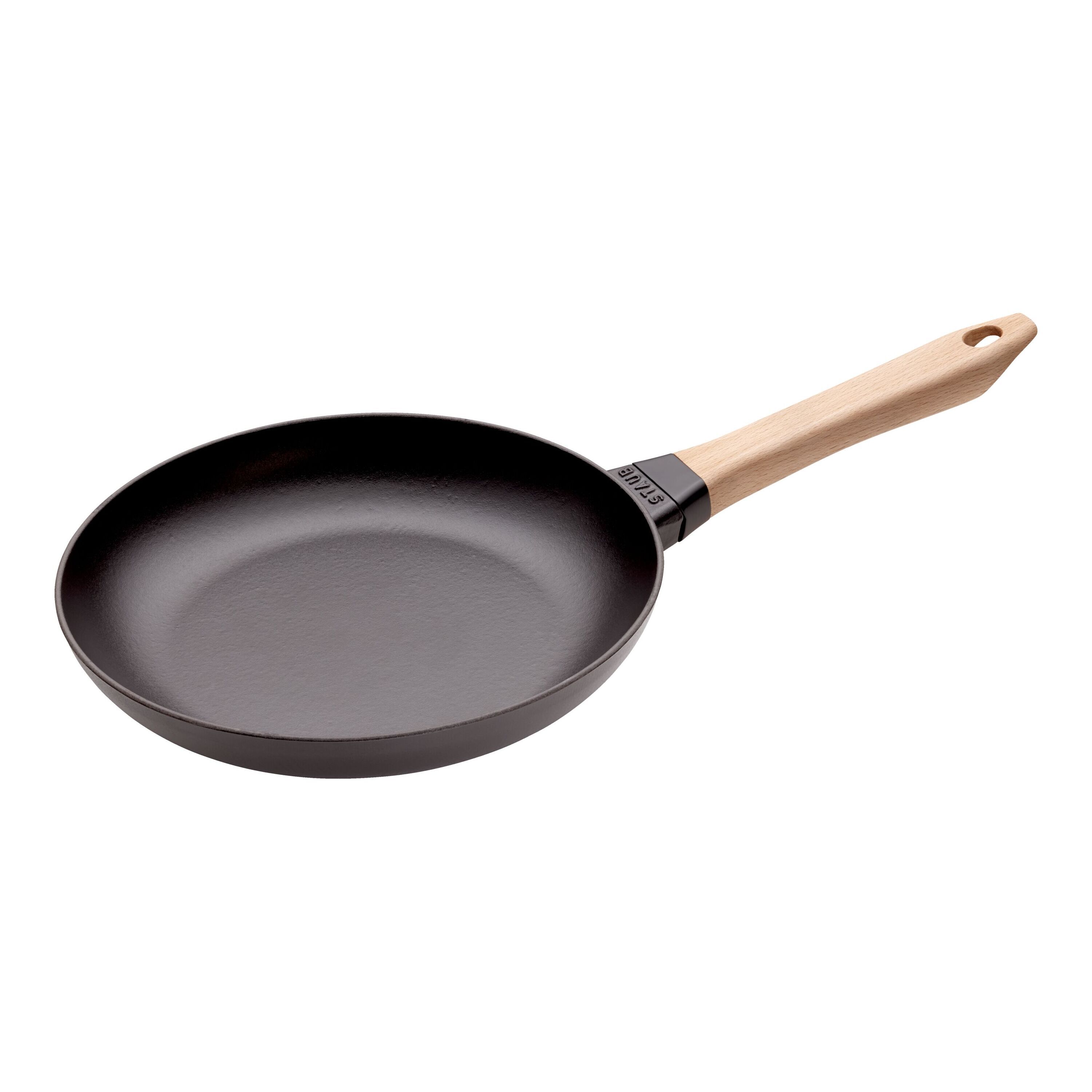 Staub Fry pan with wooden handle | cast iron | round